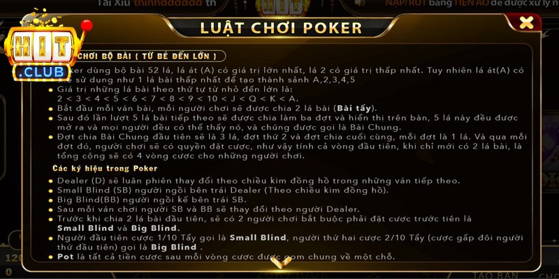 Poker Hitclub là loại hình giải trí cực kỳ lôi cuốn hiện nay