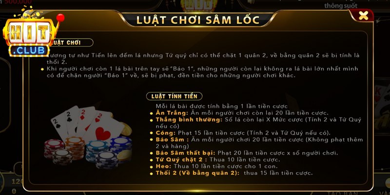 Cách thức phân định thắng thua trong Sâm Lốc rất công bằng
