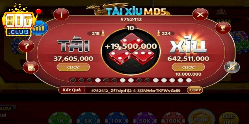 Tài Xỉu MD5 Hitclub nổi tiếng là phiên bản cá cược độc đáo