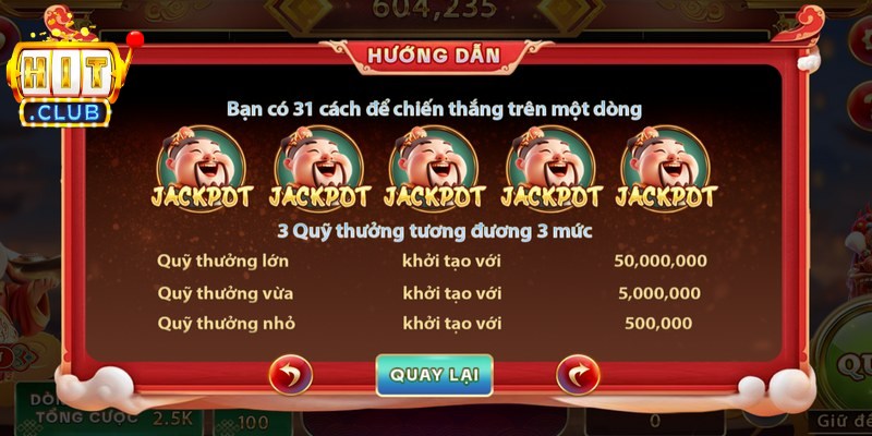 Thần Tài Hitclub - Phát Tài Lớn Sau Mỗi Vòng Quay Hũ 3 Nếu hội tụ đủ các biểu tượng đặc dụng theo yêu cầu sẽ trúng lớn