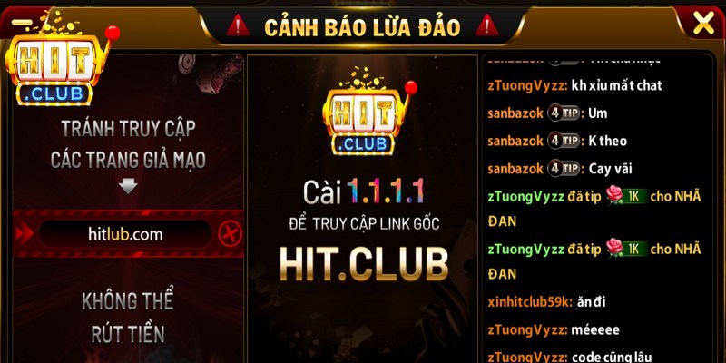 Truy Cập Hitclub 1.1.1.1 Nhanh Chóng, An Toàn Tuyệt Đối 2 Truy cập Hitclub 1.1.1.1 mang lại lợi thế cực lớn về tính ổn định